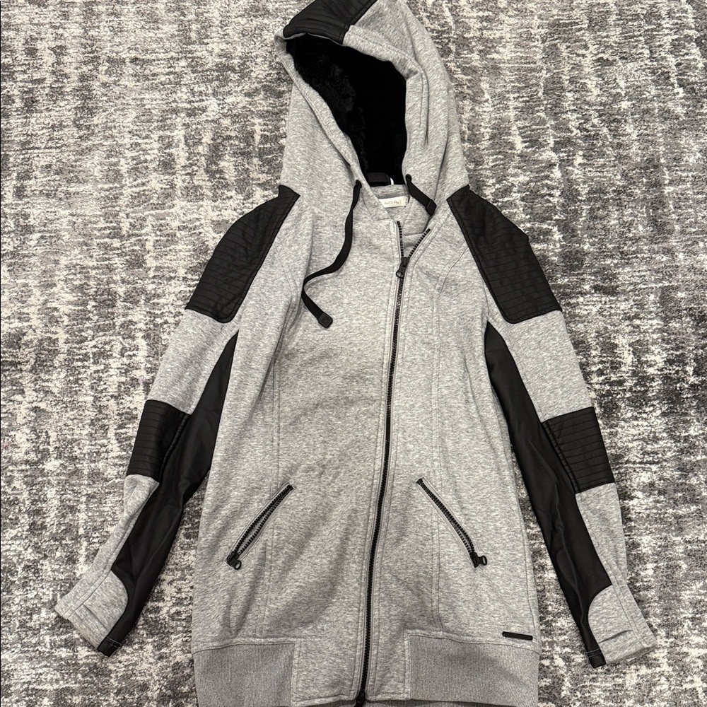 Gray and Black Hoodie